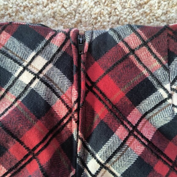 Altar'd State Red plaid Gwen mini skirt-Small New with Tags - Picture 4 of 5